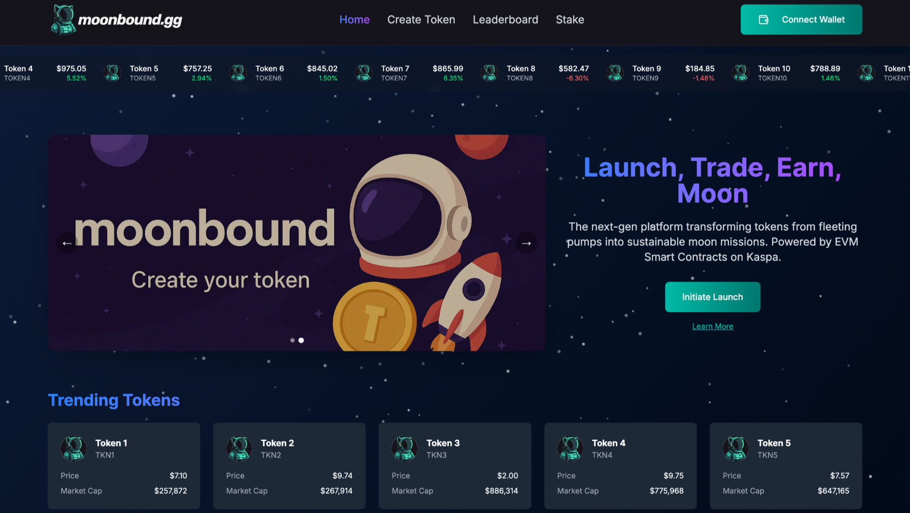 KAS Trading chart visualization